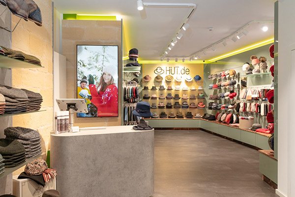 Hut.de Store Münster Innenraum